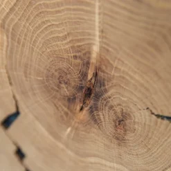 Wohnen Tv & Hifi-Möbel|Lowboards<Eichenholz TV Board mit Hirnholz Applikation - Deruta
