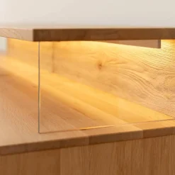 Wohnen Tv & Hifi-Möbel|Lowboards<Eichenholz TV Board mit Hirnholz Applikation - Deruta