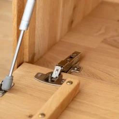 Wohnen Tv & Hifi-Möbel|Lowboards<Eichenholz TV Board mit Hirnholz Applikation - Deruta