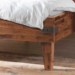 Wohnen Betten<Einzelbett Bett aus Massivholz Akazie - Cuatro