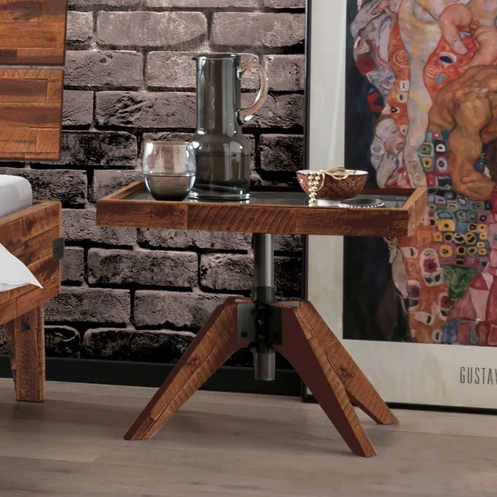Wohnen Betten<Einzelbett Bett aus Massivholz Akazie - Cuatro