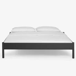 Wohnen Betten<Einzelbett Lanuge aus schwarzem Metall (zweiteilig)