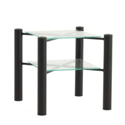 Wohnen Betten<Einzelbett Lanuge aus schwarzem Metall (zweiteilig)