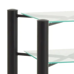 Wohnen Betten<Einzelbett Lanuge aus schwarzem Metall (zweiteilig)