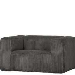 Wohnen Sessel<Einzelsessel in Dunkelgrau Cord Ribcord - Jailen