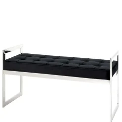Wohnen Sitzbank<Elegante Sitzbank in Schwarz Samt - Moda