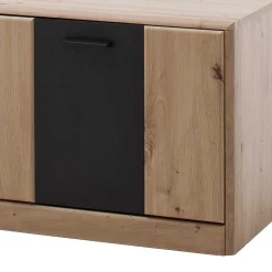 Wohnen Tv & Hifi-Möbel|Lowboards<Elegante TV Bank in Eiche & Grau - Larinca