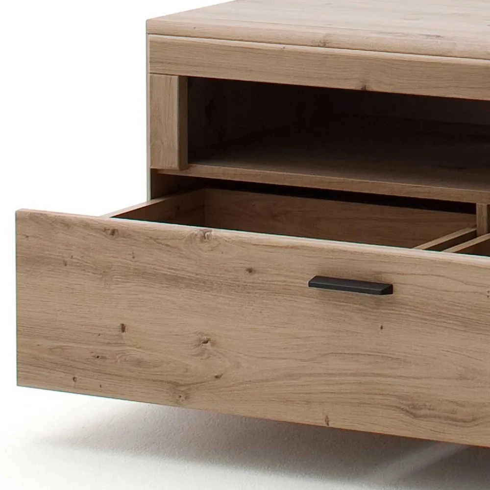 Wohnen Tv & Hifi-Möbel|Lowboards<Elegante TV Bank in Eiche & Grau - Larinca