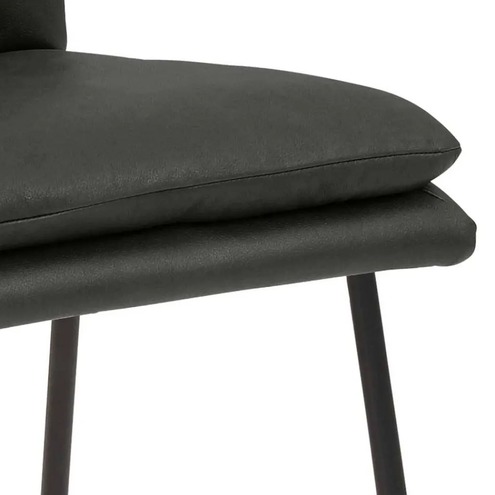 Wohnen Hocker<Eleganter Barstuhl in Anthrazit - Isael
