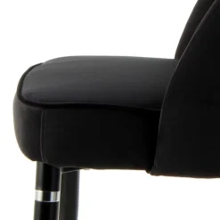 Wohnen Stühle<Eleganter Designstuhl in Schwarz Samt - Siiri (2er Set)