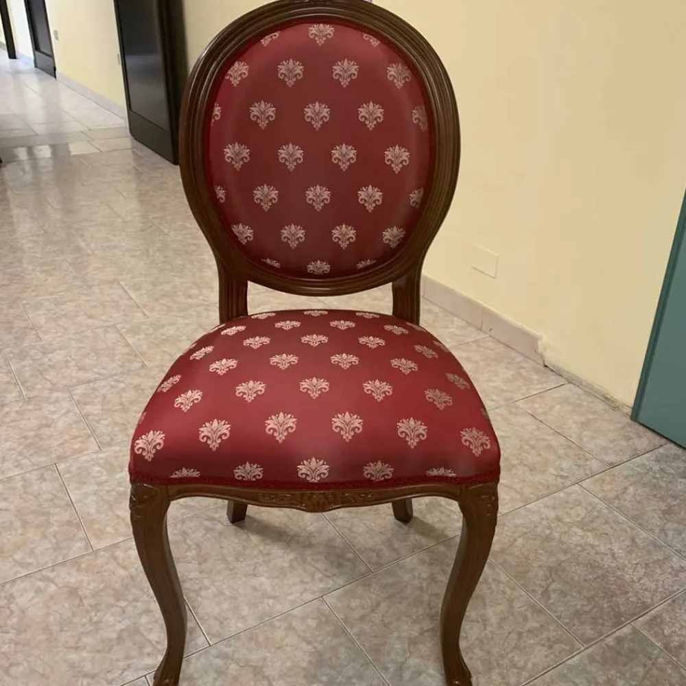 Wohnen Stühle<Eleganter Medaillonstuhl Rot Gold Magari & Nussbaum