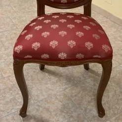 Wohnen Stühle<Eleganter Medaillonstuhl Rot Gold Magari & Nussbaum