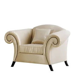 Wohnen Sessel<Eleganter Polstersessel in Beige Stoff - Belynia