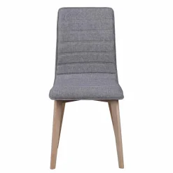 Wohnen Stühle<Eleganter Polsterstuhl in Grau - Mali (2er Set)