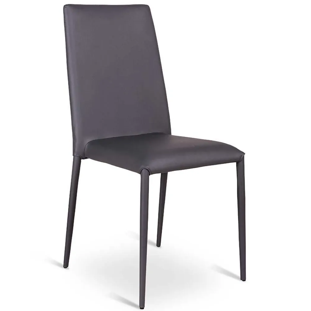 Wohnen Stühle<Eleganter Stuhl Giant aus Kunstleder (4er Set)
