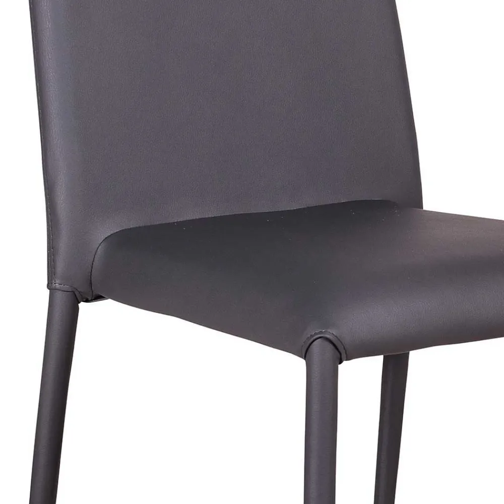 Wohnen Stühle<Eleganter Stuhl Giant aus Kunstleder (4er Set)