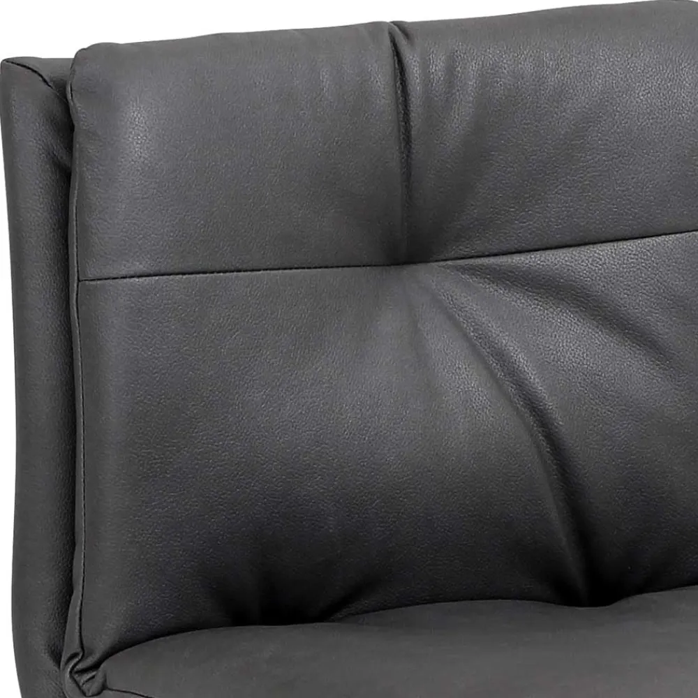 Wohnen Hocker<Eleganter Tresenstuhl in Dunkelgrau & Chrom - Fregato