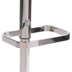 Wohnen Hocker<Eleganter Tresenstuhl in Dunkelgrau & Chrom - Fregato