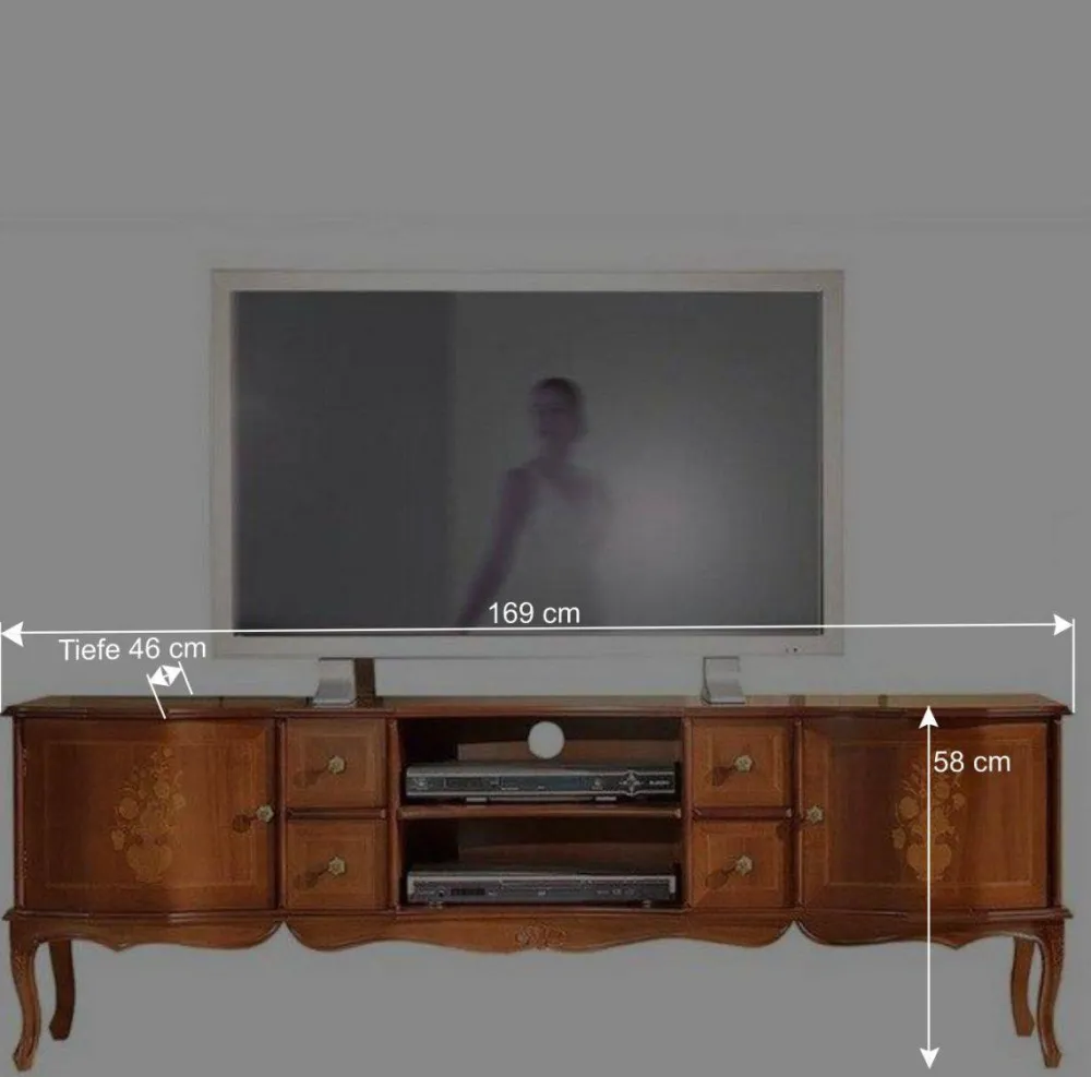 Wohnen Tv & Hifi-Möbel|Lowboards<Eleganter TV Unterschrank in italienischem Design - Venerdina