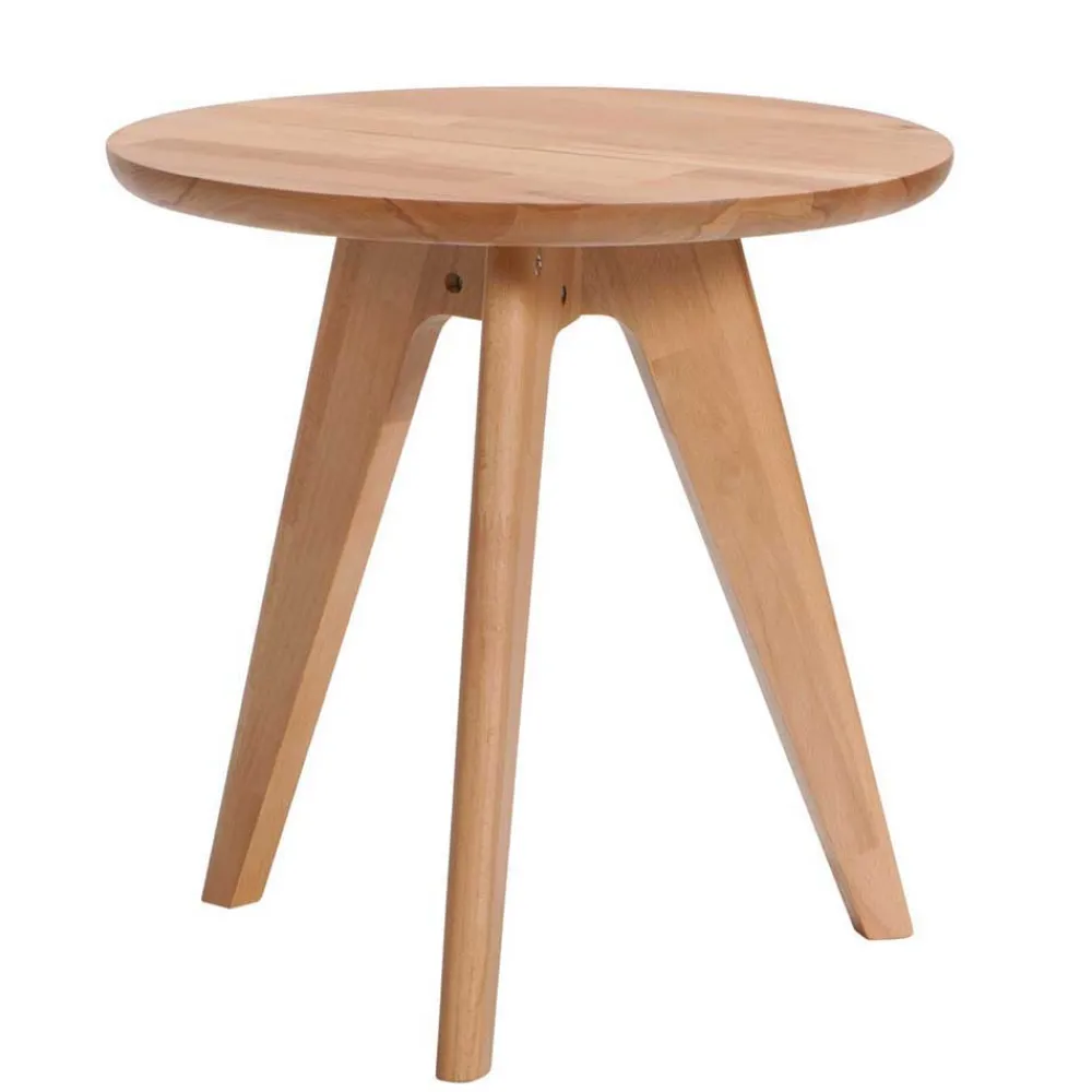 Wohnen Betten<Elegantes Polsterbett in Grau und Kernbuche - Silka