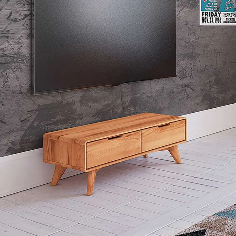 Wohnen Tv & Hifi-Möbel|Lowboards<Elegantes TV Lowboard aus Kernbuche Holz - Junola