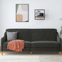 Wohnen Betten|Sofas<3er Bettsofa in Grau Stoffbezug - Tabara