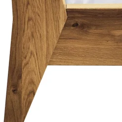 Wohnen Betten<220er Designbett aus Wildeiche & Nachtkommoden - Hardus