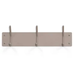 Wohnen Garderoben<3er Hakenleiste Garderobe in Taupe - Zella