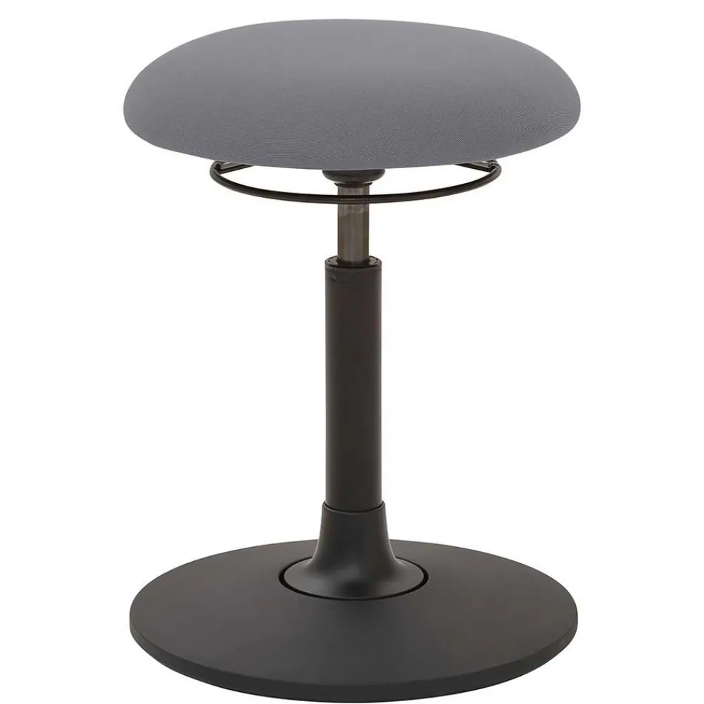 Wohnen Hocker<Ergonomischer Arbeitshocker in Grau - Asten