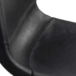 Wohnen Sitzgruppe<Esstisch & 6 schwarze Stühle - Flints (siebenteilig)