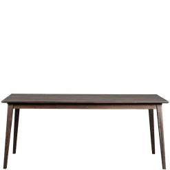 Wohnen Sitzgruppe<Esstisch & 6 schwarze Stühle - Flints (siebenteilig)