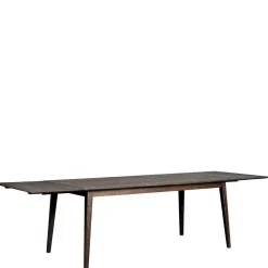 Wohnen Sitzgruppe<Esstisch & 6 schwarze Stühle - Flints (siebenteilig)