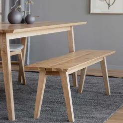 Wohnen Sitzgruppe<Esstisch & 2 Stühle & Bank - Canberra (vierteilig)