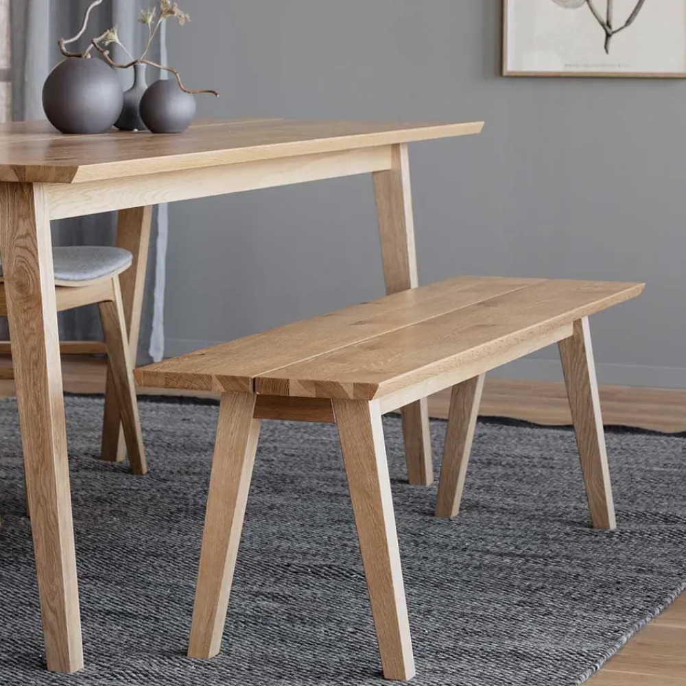 Wohnen Sitzgruppe<Esstisch & 2 Stühle & Bank - Canberra (vierteilig)