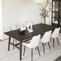 Wohnen Sitzgruppe<Esstisch & Schalenstühle im Set - Frantasticas (siebenteilig)