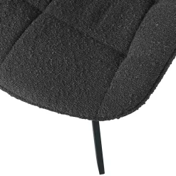 Wohnen Stühle<Esstisch Drehstuhl aus Boucle Stoff - Seymour (2er Set)