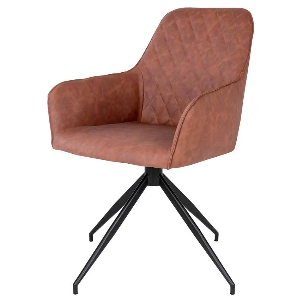 Wohnen Stühle<Esstisch Drehstuhl in Cognac Braun - Dress
