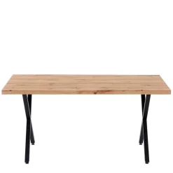 Wohnen Sitzgruppe|Tische<Esstisch mit X-Beinen plus 4 Stühle - Lamon (fünfteilig)