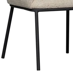 Wohnen Stühle<Esstisch Sessel in Beigegrau Boucle - Ayfina