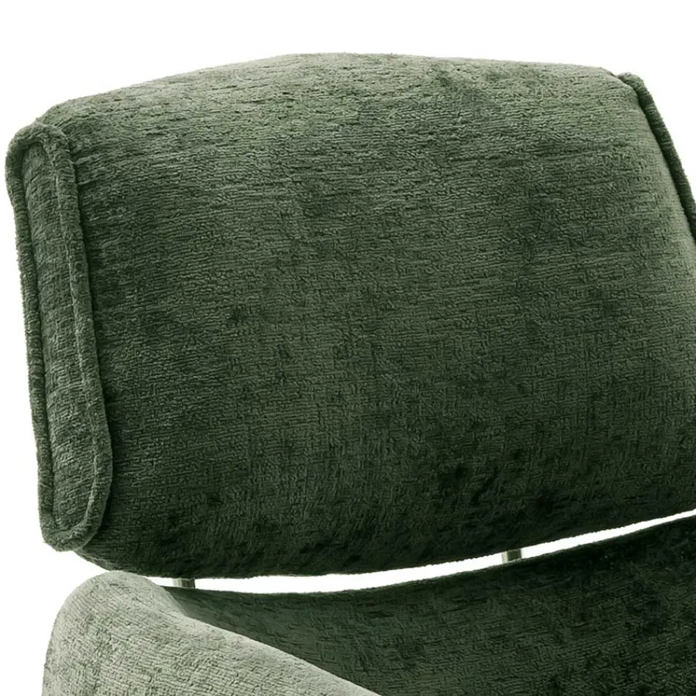 Wohnen Stühle<Esstisch Sessel in Oliv Grün Stoff - Occita (2er Set)