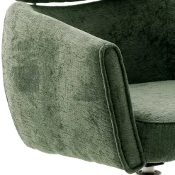 Wohnen Stühle<Esstisch Sessel in Oliv Grün Stoff - Occita (2er Set)