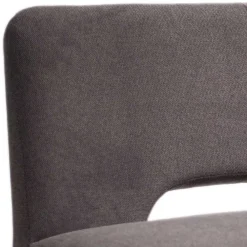 Wohnen Sitzbank<Esstisch Sofa Bank in Dunkelgrau Stoff Velours - Merka