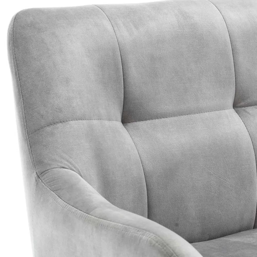 Wohnen Sitzbank<Esstisch Sofa in Grau Velours - Reymonda