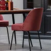 Wohnen Stühle<Esstisch Stühle in Kastanienfarben Samt - Spicla (2er Set)
