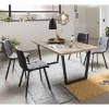 Wohnen Sitzgruppe<Esstischgruppe im Skandi Design - Benns (fünfteilig)