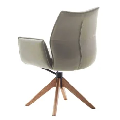 Wohnen Stühle<Esstisch-Sessel aus Leder und Eichenholz - Azona (2er Set)