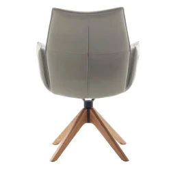 Wohnen Stühle<Esstisch-Sessel aus Leder und Eichenholz - Azona (2er Set)