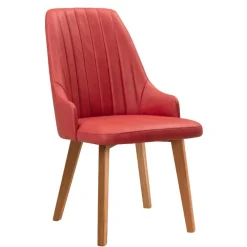 Wohnen Stühle<Esstischstühle in Rot Microfaser - Annipurk (2er Set)