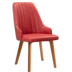 Wohnen Stühle<Esstischstühle in Rot Microfaser - Annipurk (2er Set)