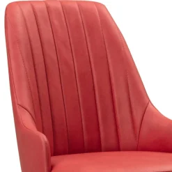Wohnen Stühle<Esstischstühle in Rot Microfaser - Annipurk (2er Set)